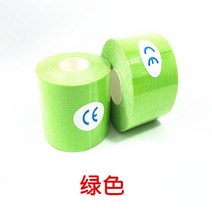근육 헬스용품 크로스핏2.5cm * 5m 코튼 탄성 Kinesiology 테이프 스포츠 물리 복구 붕대 무릎 근육 보호기, 02 green