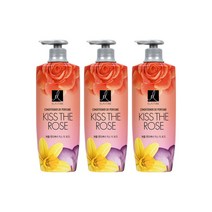 엘라스틴 퍼퓸 컨디셔너 키스 더 로즈, 600ml, 3개