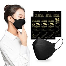 혜원 클린 국산 KF94 마스크 식약처인증 10매 10개, 블랙