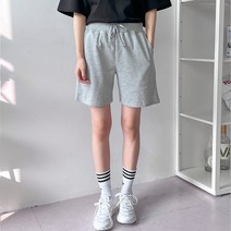 더베이직샵 남녀공용 소프트터치 스트레치 무지 트레이닝 반바지