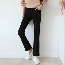 [쏭스타일] 블랙허리밴딩부츠컷팬츠