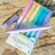 파이롯트 프릭션 지워지는 형광펜-파스텔컬러 6색 6CS, 1개, 색상