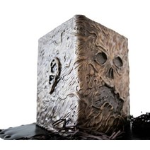 책장 서재 책상 인테리어 장식 소품 악마 악마 소환 책 제단 의식, 25x15cm