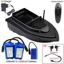 RC보트-제어 원격 제어 낚시 보트 원 키 크루즈 로딩 호퍼 듀얼 나이트 라이트 시간, EU 5200x1 12000x2