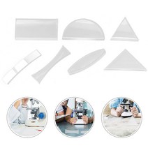 렌즈 프리즘 세트 볼록 광학 키트 실험 학습 보조 물리학 볼록 유리 볼록 렌즈 투명, 한개옵션0