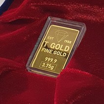 [T골드] 순금 999.9% 순정 골드바 3.75g 24k 금 한돈 FINE GOLD 주문즉시 직접 세공 후면 각인 가능