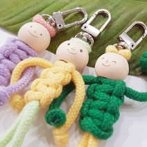 마크라메 DIY 제작 우동실 걱정인형 만들기 키트 세트, 08. 레드, 12. 스틸블루