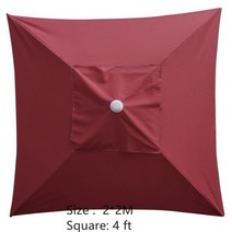 파라솔 비치 교체 캐노피 정원 파티오 우산 3 미터 정신 구조가없는 안티 uv 폴리 천, 05 Red wine