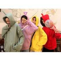 텔레토비 후드티 커플템 우정템 단체복 긴팔 남자티