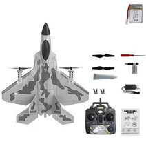 RC비행기 Rc planes for adults VTOL RC Airplane F22 Raptor Rc Plane RC Jet Remote Control Aircraft with 1080p Camera three take-off Method, One Size, 4CH_3