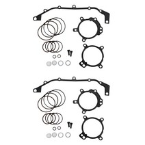 전동 스쿠터 킥보드 2x bmw dual vanos o-ring seal 수리 키트 e36 e39 e46 e53 e60 e83 e85 m52tu m54 m56, 검은색