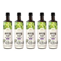 CJ제일제당 [CJ제일제당] 쁘띠첼 미초 청포도 900ml x 5병, 5개