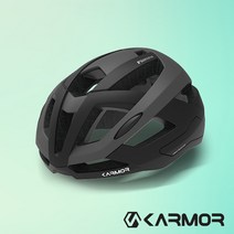 카머 피엔자 자전거 헬멧 로드 MTB 사이클 아시안핏, 블랙-티타늄실버