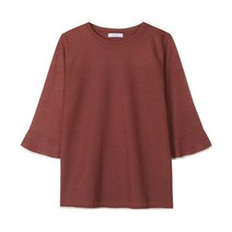 [올리비아하슬러] 7부 라운드넥 풀오버 스웨터