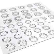 마카롱 도안 (마카롱패드 양면 pp재질), B타입 (3-4cm용)