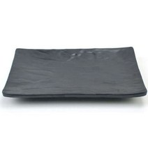 심플 블랙 멜라민 접시 생선접시 플레이트 직사각 접시 길이 25cm, 상품선택, DS-6772(25cm)