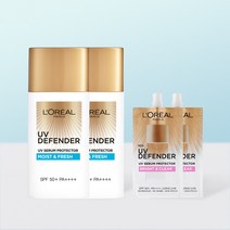 로레알파리 UV 디펜더 아쿠아 50ml 1개+1개 + 미니선크림 5.5ml 2개 세트 100%정품 158694