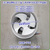 (주)혜성팬테크/스틸디퓨져팬/HV-15DS(단상)/150파이용