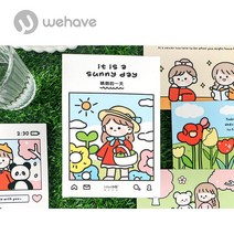 WEHAVE 사진엽서 그림엽서 인테리어 캘리그라피 엽서세트 포토엽서, 1set, 인테리어 포토엽서 L