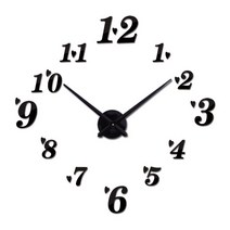 노먼벽시계 엔틱벽시계최고 패션 3d 벽시계 reloj 드 pared 석영 간략한 diy 거실 대형 장식 horloge mural, 02 Black_02 37 inch