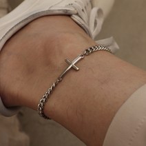 남자 발찌 십자가 체인 커플 써지컬 스틸 C anklet