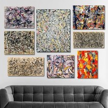 유홍아트 잭슨폴록 명화 인테리어액자 No1324 캔버스 30호(91x65cm) (5613721), 17번