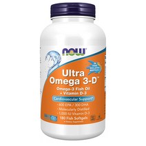 나우푸드 울트라 오메가3 EPA600 DHA 300 피쉬 180정