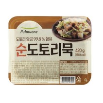 풀무원 아침식사대용 순 도토리묵 밀키트 종류 집밥 어린이반찬 420g 별미 간단한요리 간편식, 4개