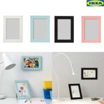 이케아 피스크보 아기 가족 포토 사진 탁상 테이블 액자 10x15 스탠딩 소형, 색상, 블랙