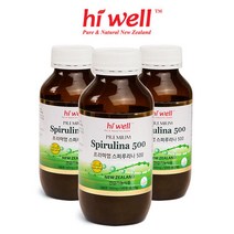 [하이웰] 하와이안 스피루리나 3통 (500정), 단품, 단품