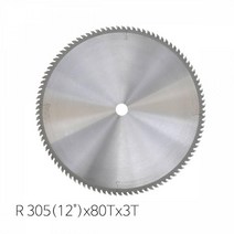 삼원초경 목재용 팁쏘 원형톱날 12inx80Tx3T