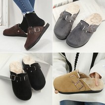제시슈 페리 여성털단화 벨트스트랩 슬리퍼 퍼안감털슬리퍼 2cm