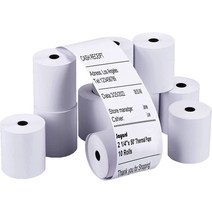 신용 카드 리더기 휴대용 모바일 포스 단말기 Jayard 2-1/4inch*50ft Thermal Paper Rolls For Credit Car, 한개옵션0