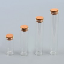 코르크마개 길죽한 유리병 / 샘플보관용 유리공병, 사이즈, 120mm