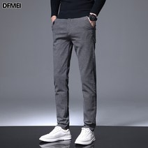 DFMEI 캐주얼 바지 남성 가을 트렌드 정장 바지 남성 가을 겨울 캐주얼 바지