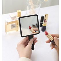 손거울 메이크업 사각 화장 플라스틱거울 미니손거울, 1개, 핑크