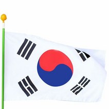 MDF9019 60x90cm 회전 태극기 바람에 엉키지 않는 국산태국기 (국기/국내산태극기/태극기/태국기)