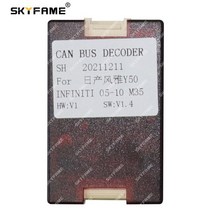 스피커 SKYFAME 차량용 16 핀 배선 하네스 어댑터 Canbus 박스 디코더 인피니티 M35 M45 Fuga GT450 Y50 안드로이드 라디오 전원 케이블, 2.Canbus No keep CD