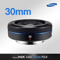 삼성 정품 NX 30mm F2 작고 가벼운 표준단렌즈 인물렌즈 k, 블랙