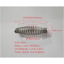 핸들스프링 바베큐 그릴 가스 난로 손잡이 스텐 캠핑 파세코 sus-304