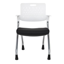 탑체어 신디 알파고 고정의자 화이트프레임 사무용의자, 화이트프레임 고정형_화이트