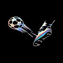 자동차포인트 0286 축구화 튜닝스티커, XL, 옐로우