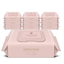 루이비앙 핑크 저자극 엠보싱 아기물티슈 캡형, 100매, 59팩