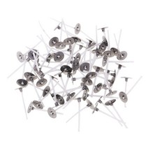 100 개 천연 양초 심지 낮은 연기 사전 왁스 & 면 코어 만들기 장식 DIY Tealight 컵, 01 25MM