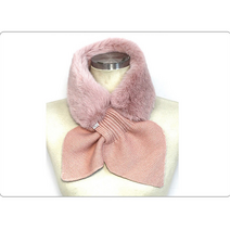 로로얼로이 겨울 골프 에코퍼 넥워머 목도리 니트 리본 머플러