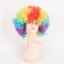할로윈 구미 폭발 머리 가발cos 팬 가발 다색 조커 머리 어린이 파티 가발 투구, 연보라색