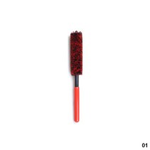 견고한 Auto Wheel Detailing Brush Bendable Woolies Car Cleaning Tools for Rim Tire Washing Easily Ha, 01 Small