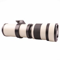 420-800mm F8.3 SLR 수동 카메라 롱 줌 초망원렌즈 탐조 새사진 풍경 캐논 니콘 후지 펜탁스 마운트, 캐논 EF-M + 화이트
