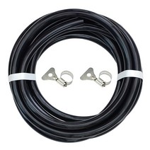 빅토리 무독성 흑목장호스 내경 15mm 5M+스텐밴드 2개 포함 /편사호스 목장호스 에어컨호스 세탁기호스 수평호스