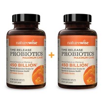 네이쳐와이즈 타임 릴리즈 유산균 맥시멈 케어 4500억 CFU 40정 X2팩, 40, 1개